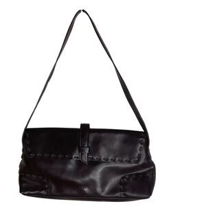 XOXO Vintage Y2K Dark Chocolate Brown Vinyl Shoulder Bag